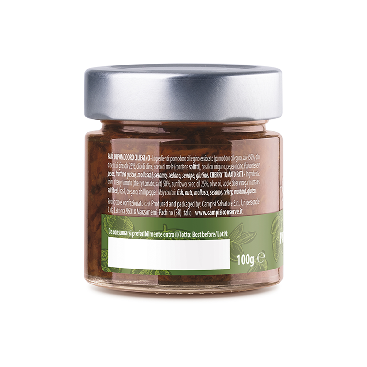 Capuliatu Paté di pomodoro ciliegino 100 g. - immagine 2