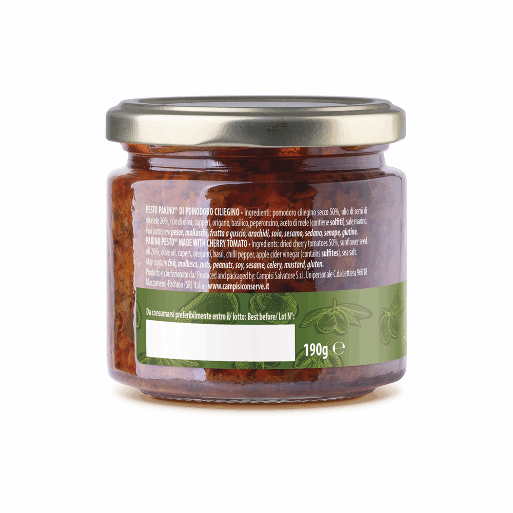 Pesto "Pakino" di pomodoro ciliegino 190g. - immagine 2