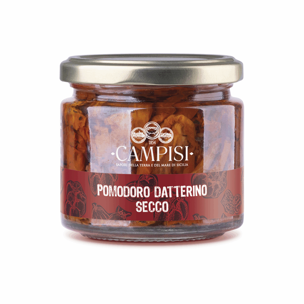 Pomodoro Datterino secco sott’olio 190 g.