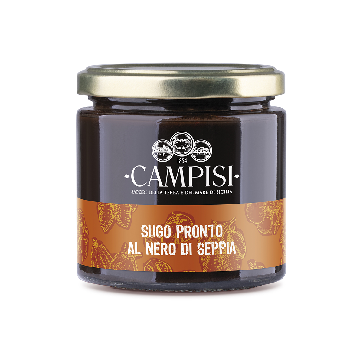 Sugo pronto al nero di seppia 220 g.