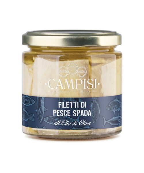 Filetti di pesce spada in olio d'oliva