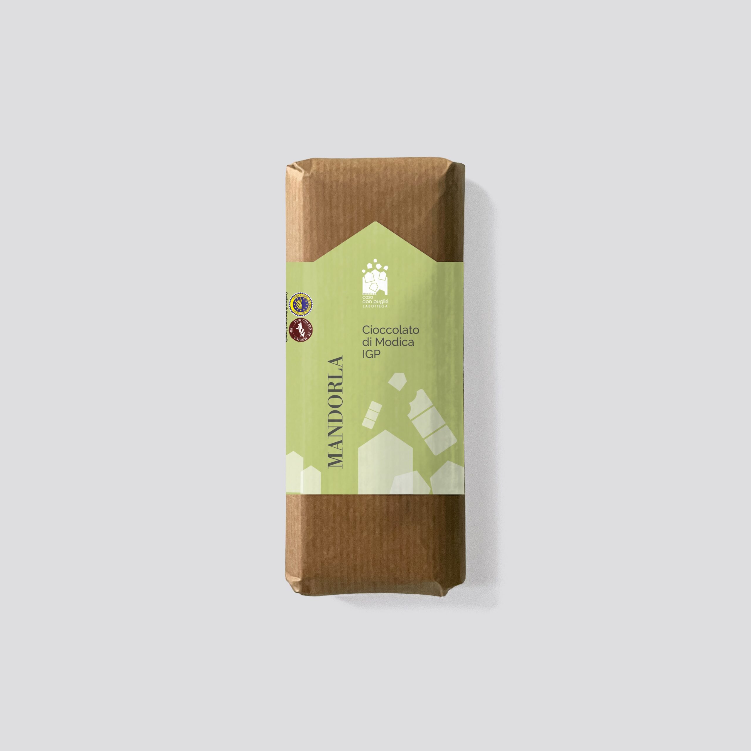 Cioccolato mandorla di Avola I.G.P. Don Puglisi