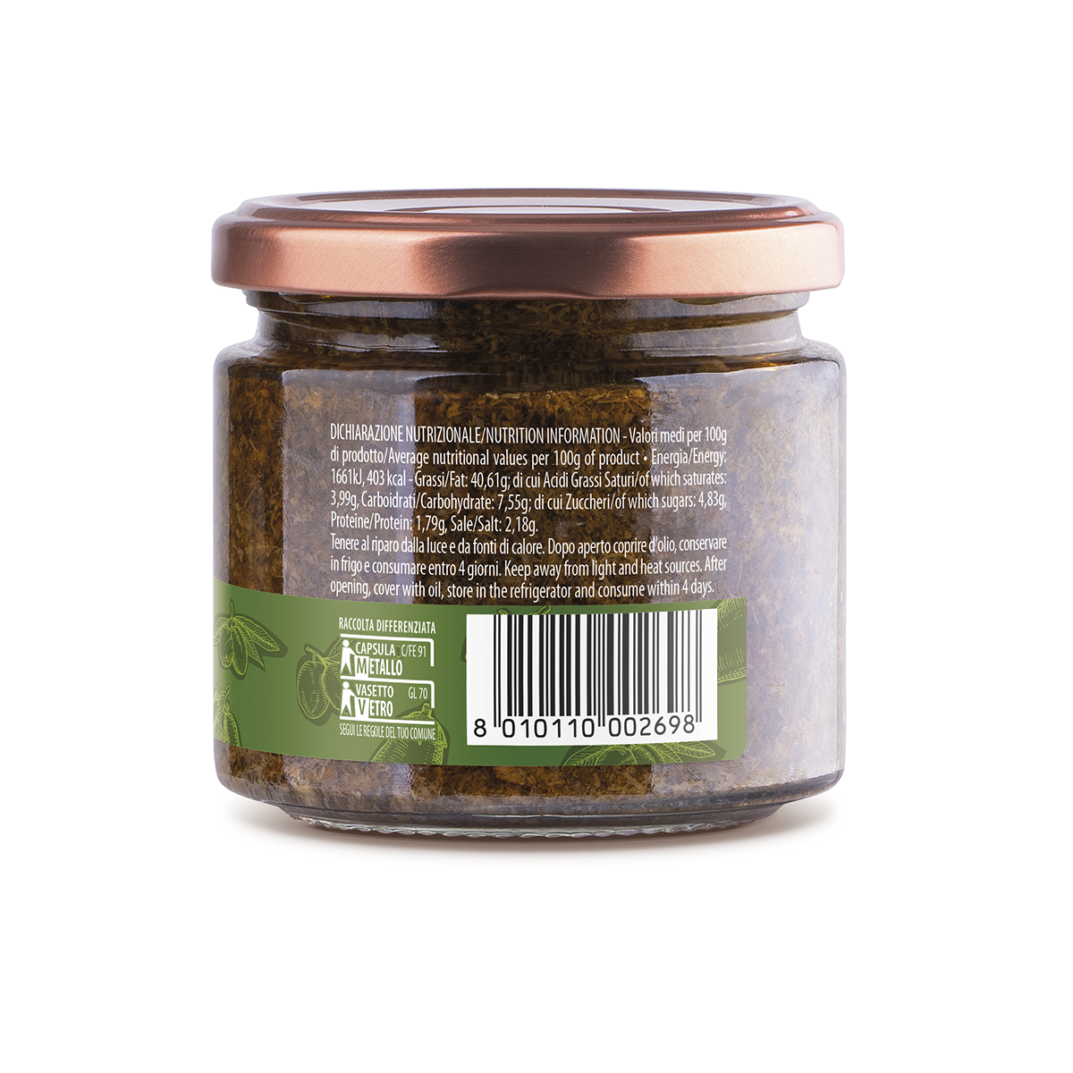 Paté di finocchietto selvatico 190 g - immagine 3