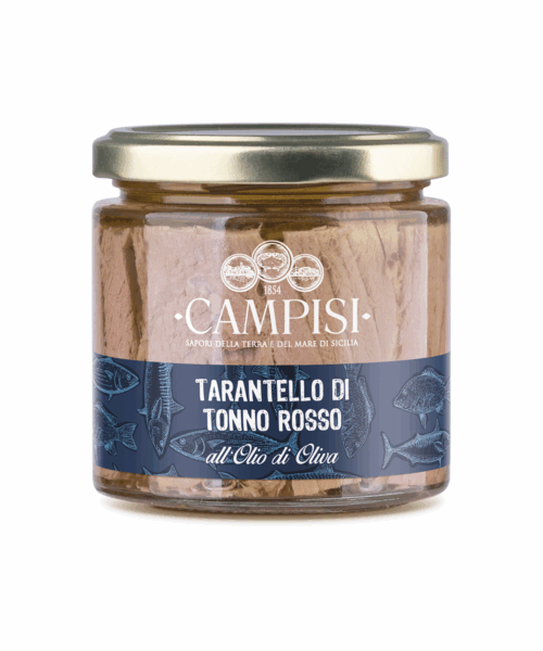 Tarantello di tonno rosso in olio d'oliva 220 g.