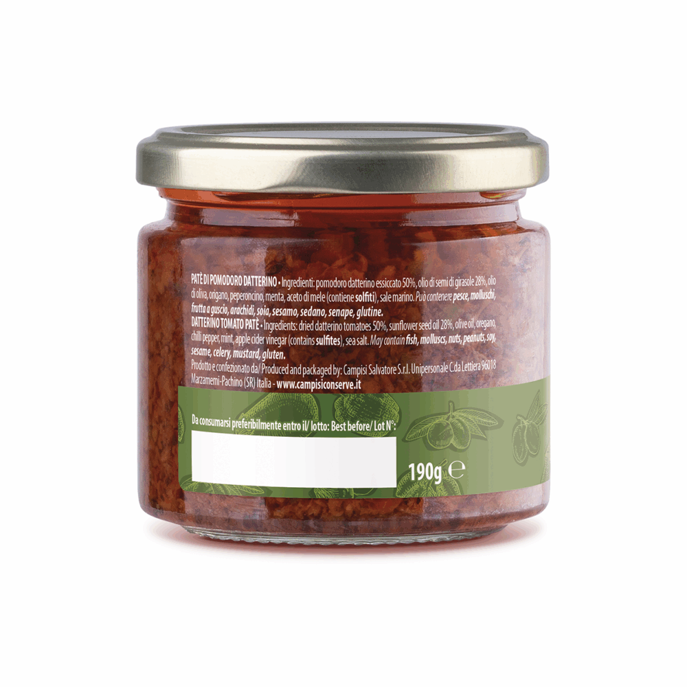 Paté di pomodoro datterino 190g. - immagine 2