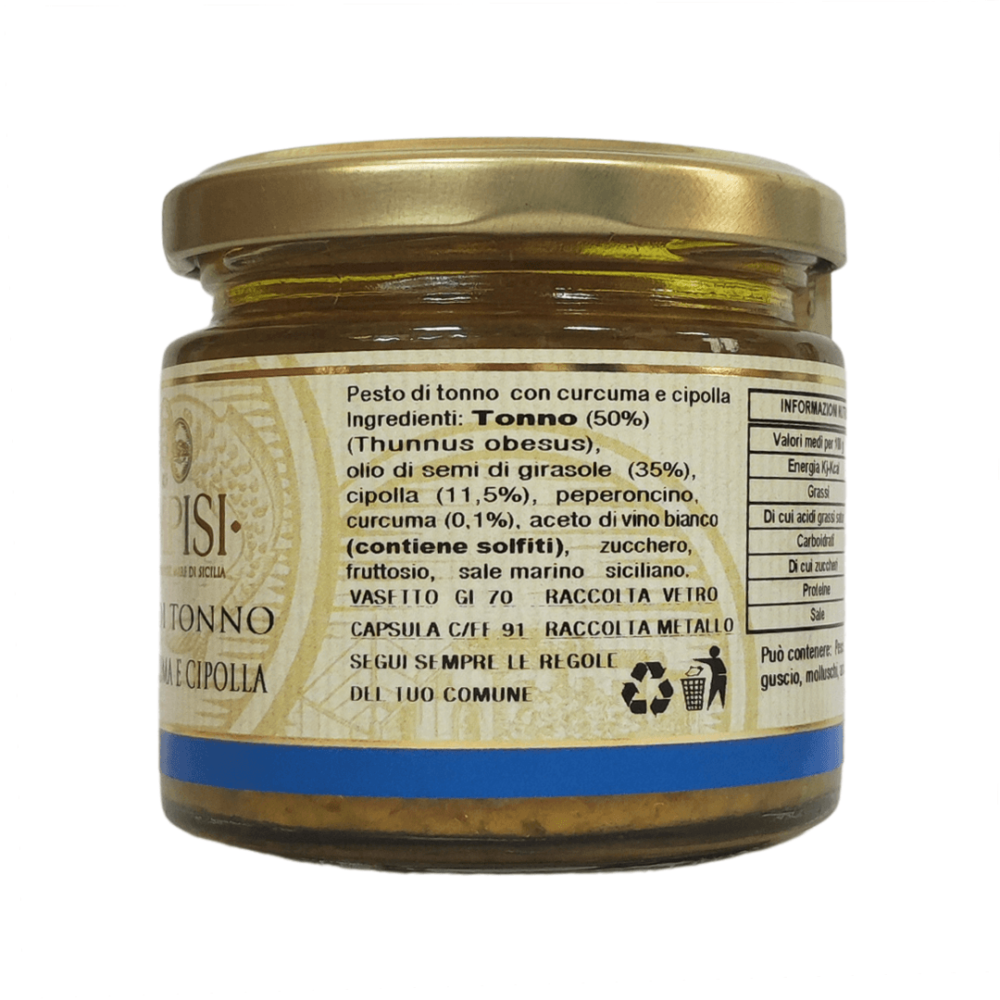 Pesto di tonno con curcuma e cipolla 190 g. - immagine 4