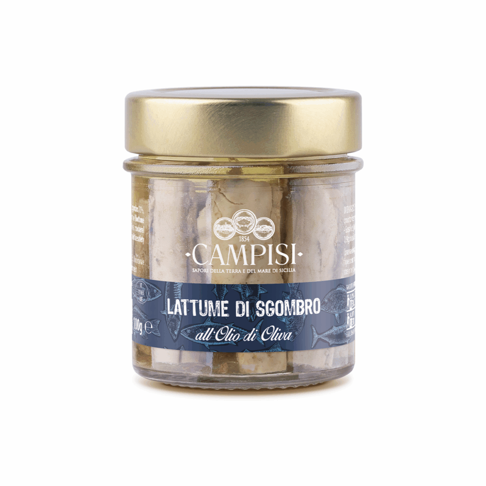 Lattume di sgombro in olio di oliva 100 g.