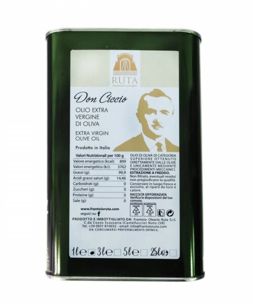 Olio extra vergine Ruta Don Ciccio latta 1 lt