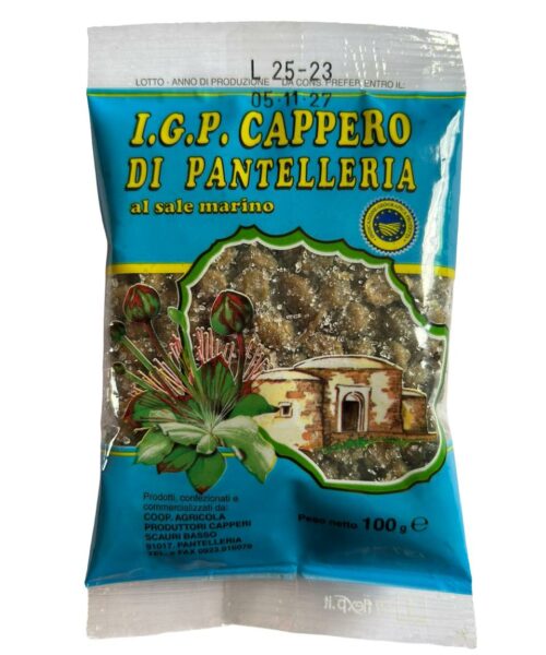 Capperi di Pantelleria al sale marino I.G.P.  100 g.