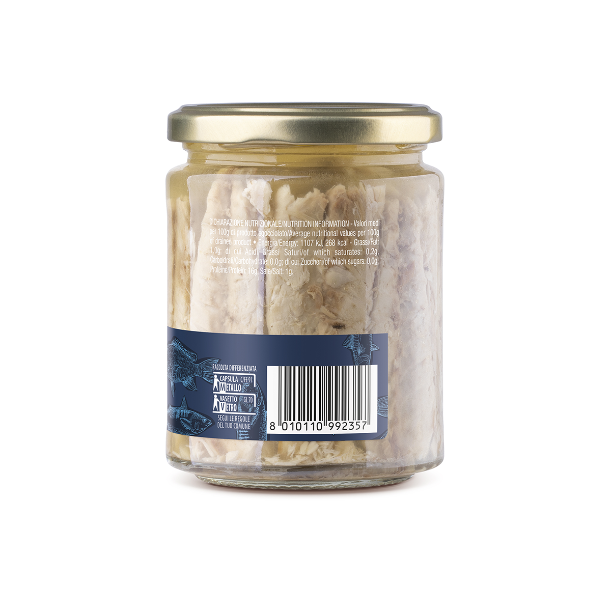 Sgombro al naturale in acqua di mare 300g. - immagine 2